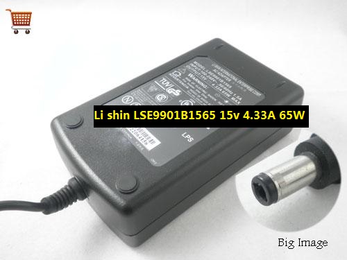 New Li shin LSE9901B1565 15v 4.33A 65W AC Adapter Power Supply - Click Image to Close